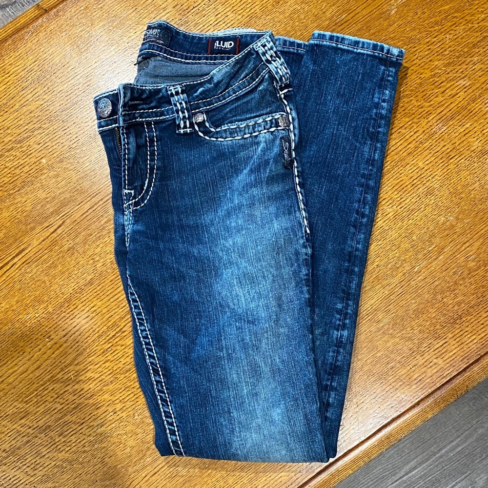 Silver Jeans Blue Skinny Denim with Natural Fading